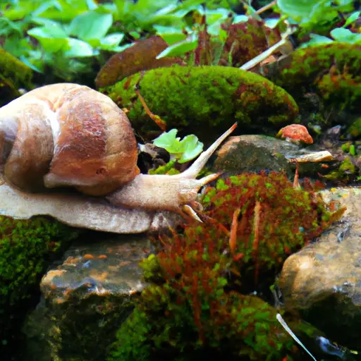 photo of snails in natural habitat
