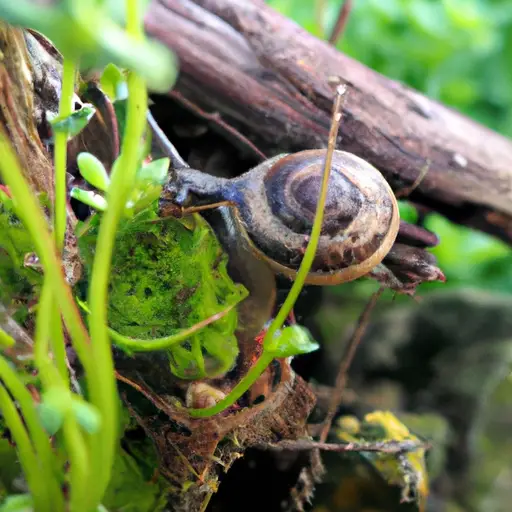 photo of snails in natural habitat