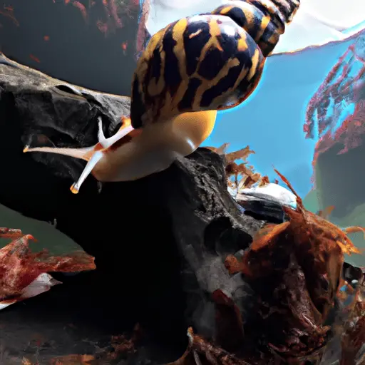 photo of snails in underwater sea habitat